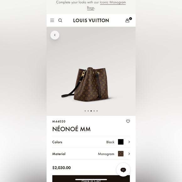 Louis Vuitton NeoNoe MM Noir. Black and Monogram. Good condition. - Picture 9 of 9